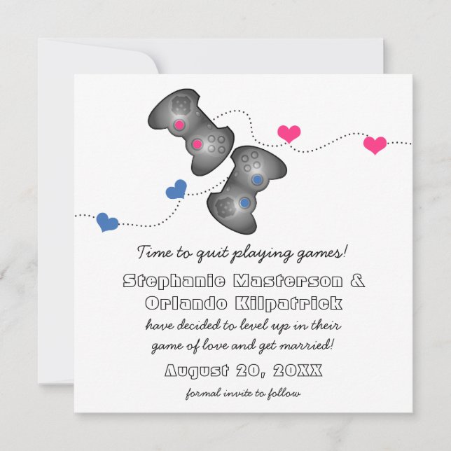 Geeky Gamers Spara datum meddelande (Framsida)