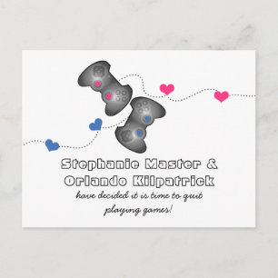 Geeky Gamers Spara datumvykortet Meddelande Vykort