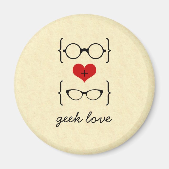 Geeky Glasses Magnet (Framsidan)