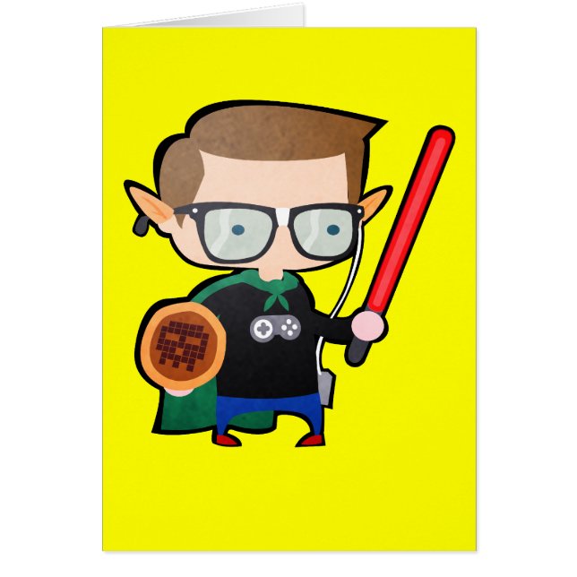 Geeky Hälsningskort (Framsidan)