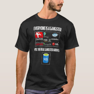 Geeky IT-datorn, alla är Gangstar T Shirt