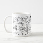 Geeky Math Mathematics Personlig Kaffemugg<br><div class="desc">Matematik / matematik / matematiklärargåva / Math Student Gift / Geek Math Gift / Black and White Coffee Mugg med ställe för din anpassning http://www.zazzle.com/riverme/products?dp=0&cg=196337101538930871&ch=riverme&sr=250506470470523971&pg=1&ps=72</div>