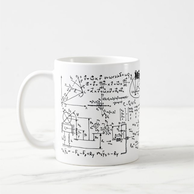 Geeky Math Mathematics Personlig Kaffemugg (Vänster)