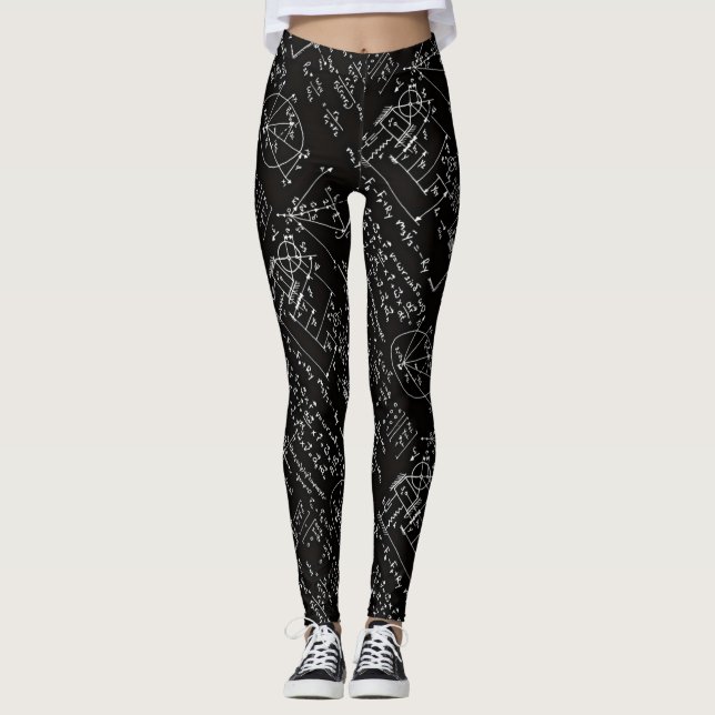 Geeky Mathmatematikkvinna spring för Yoga Leggings (Framsida)
