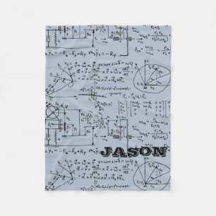 Geeky Mathmatematikpersonlig Fleecefilt