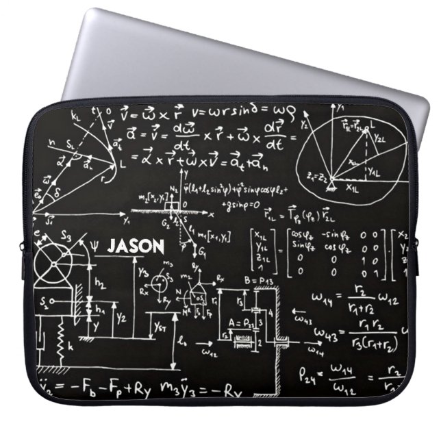 Geeky Mathmatematikpersonlig Laptop Sleeve (Framsidan)