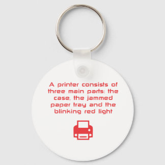 Geeky-skrivarskämt Nyckelring
