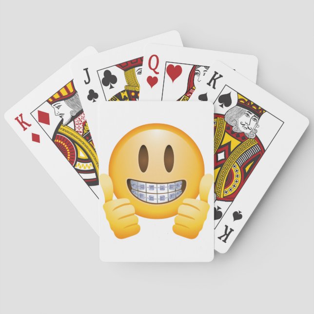 Geeky stag Emoji Casinokort (Baksidan)