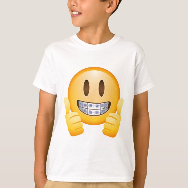 Geeky stag Emoji Tee Shirt (Framsida)