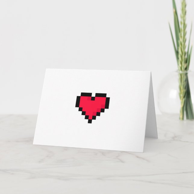 Geeky Valentines dagskort Helgkort (Framsida)