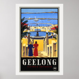 Geelong Australia Vintage affisch 1930