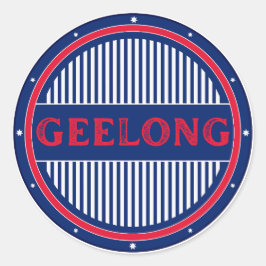 Geelong City Pride Emblem – Australian Identity Runt Klistermärke