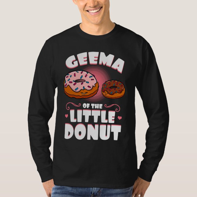 Geema Of The Little Donut Gender Reveal Baby Showe T Shirt (Framsida)