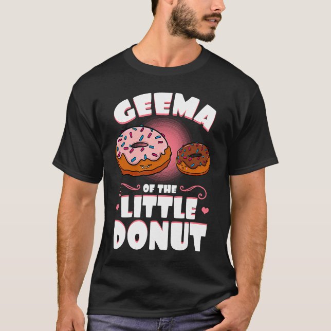 Geema Of The Little Donut Gender Reveal Baby Showe T Shirt (Framsida)