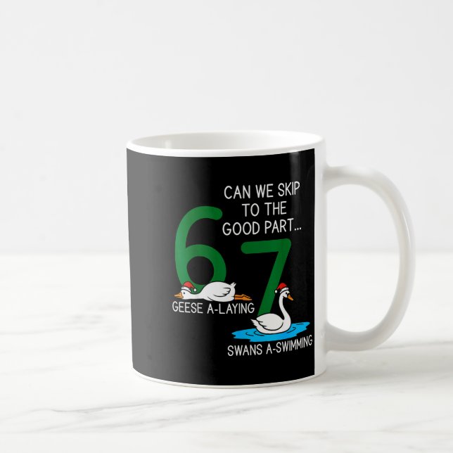 Geese A Laying Swans A Swimming 67 Six Geese Seven Kaffemugg (Höger)