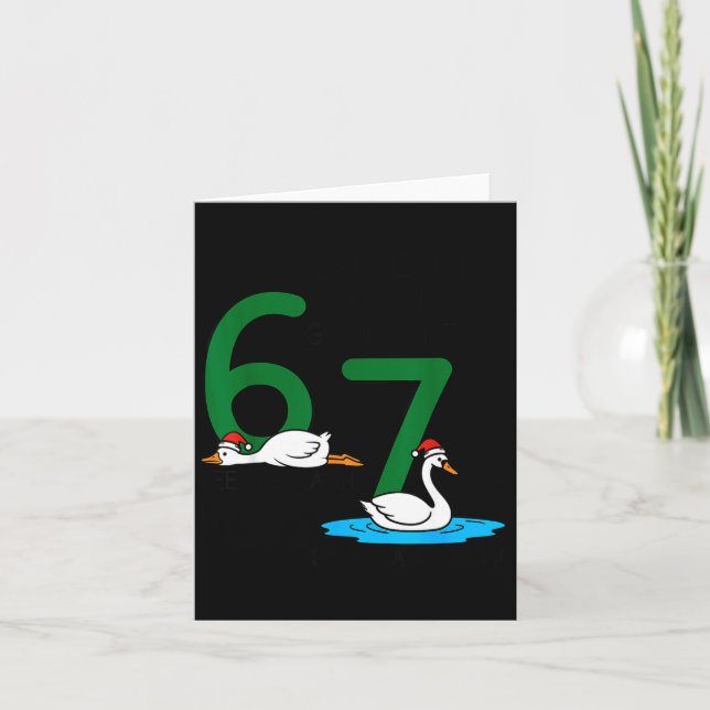 Geese A Laying Swans A Swimming 67 Six Geese Seven Kort (Framsida)