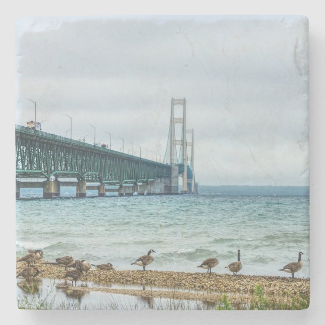 Geese at Mighty Mac Stenunderlägg (Framsidan)