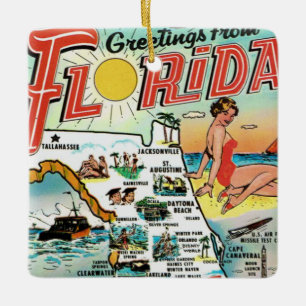 Geetings från Florida Julgransprydnad Keramik