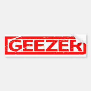 Geezer Frimärke Bildekal