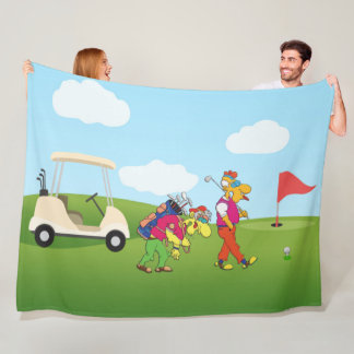 Geezer Golf Fleece Blanket