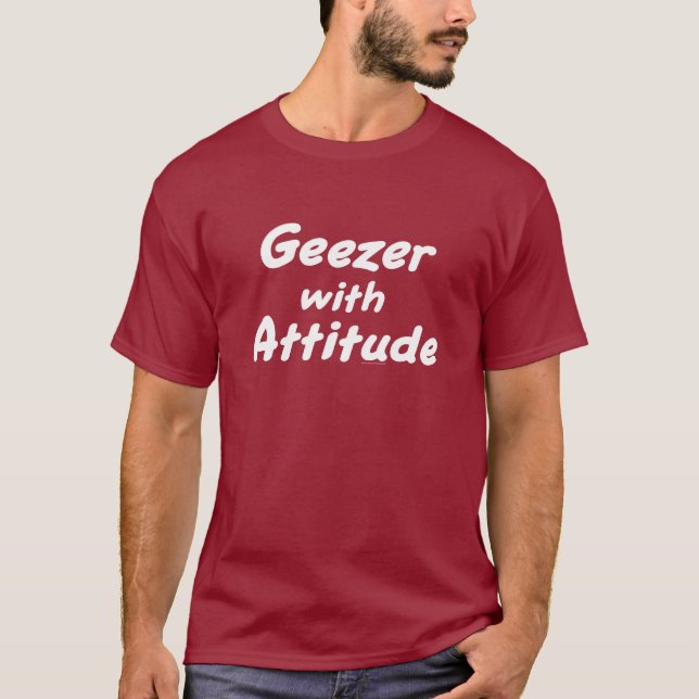 Geezer med inställningT-tröja T-shirt (Framsida)