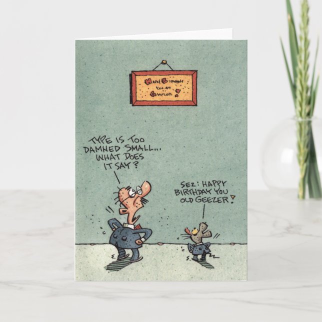 Geezerfödelsedag Kort (Framsida)