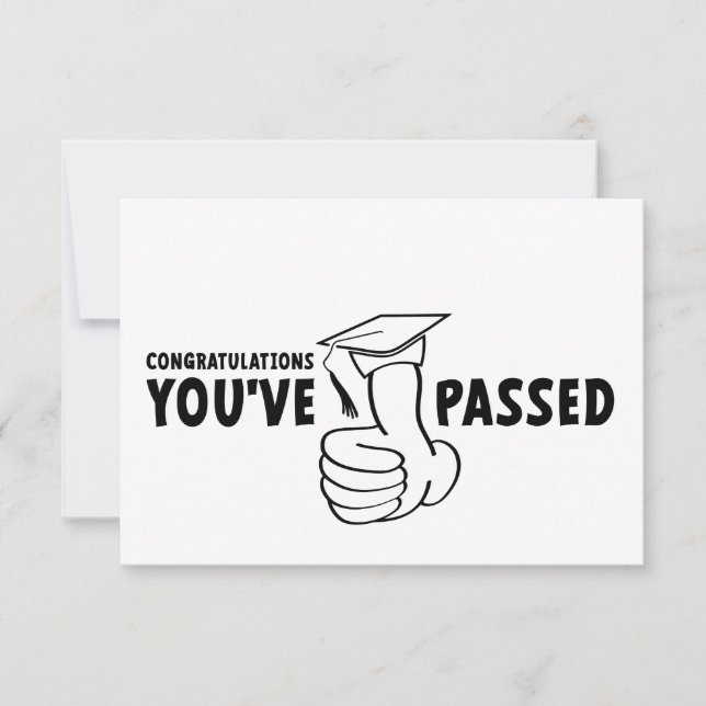 Gefeliciteerd, je bent geslaagd, diploma kort (Framsida)