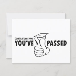 Gefeliciteerd, je bent geslaagd, diploma vykort