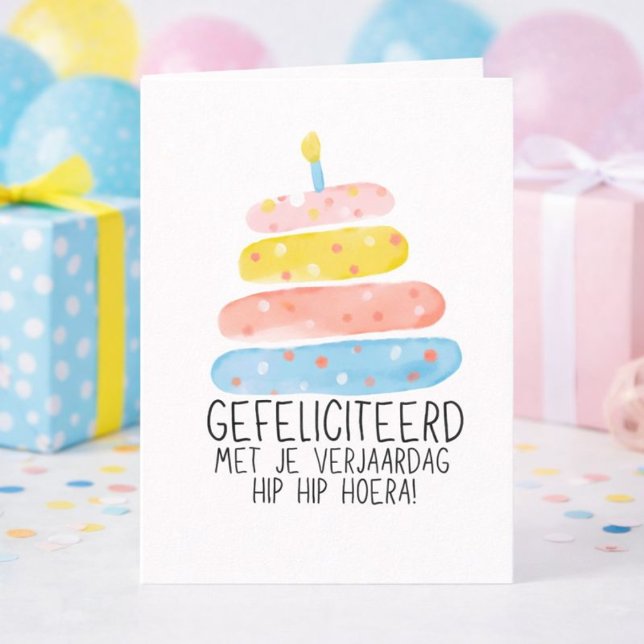 Gefeliciteerd met je verjaardag Cupcake Kaars  Kort (Skapare uppladdad)