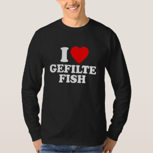 Gefilte Fish Kärlek Heart T Shirt