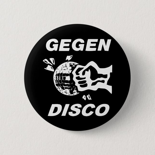 Gegen Disco (weiss auf schwarz) Knapp (Framsida)