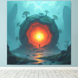 Geheimnisvoller Erdkern  Das Herz unseres Planeten Canvastryck