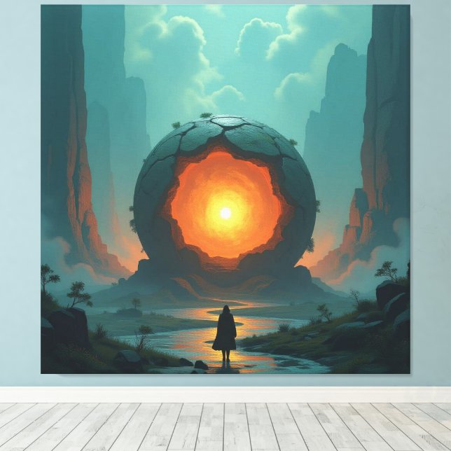 Geheimnisvoller Erdkern  Das Herz unseres Planeten Canvastryck (Insitu (trägolv))