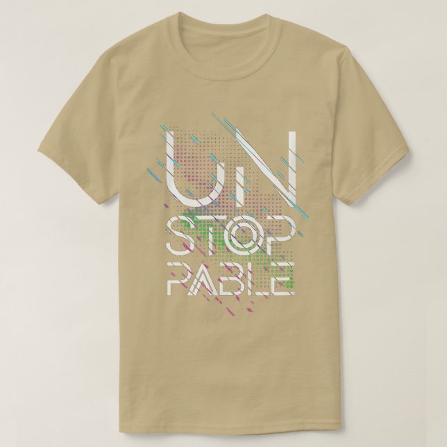 Geiles design, ostoppbar hodie, energimotiv t shirt (Design framsida)