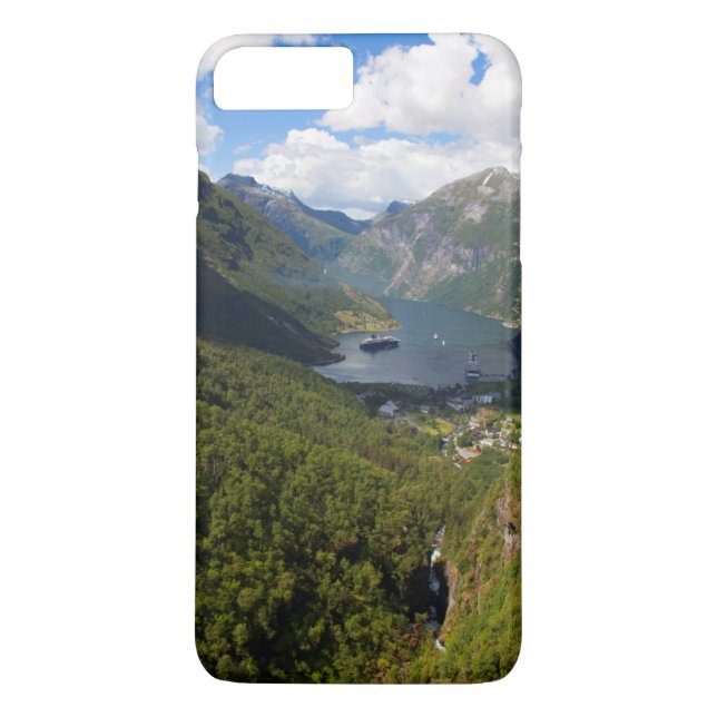 Geiranger Fjord landskap, Norge Case-Mate iPhone Skal (Baksida)