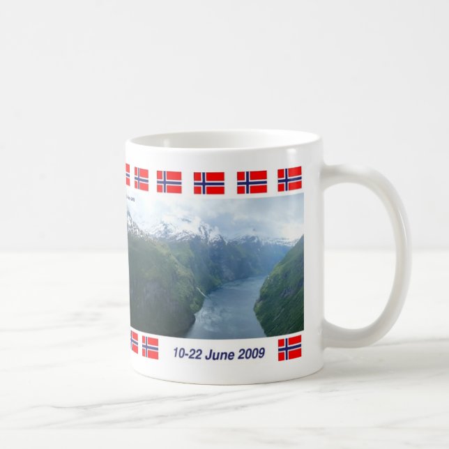 Geiranger Fjord, norge Kaffemugg (Höger)