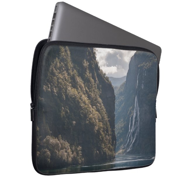 Geiranger Fjord Norge Laptop Fodral (Framsidan Höger)