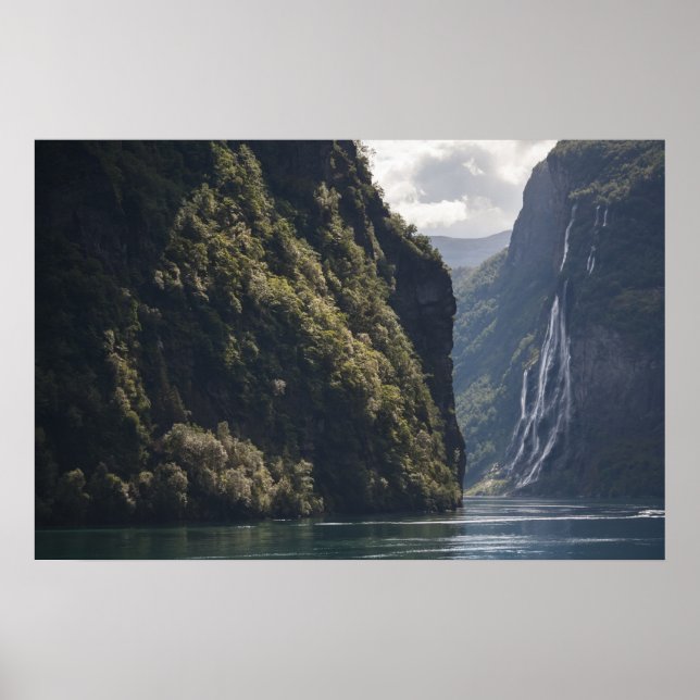 Geiranger Fjord Norge Poster (Framsidan)