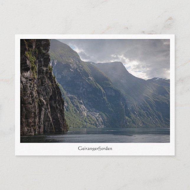 Geirangerfjord Vykort (Framsida)