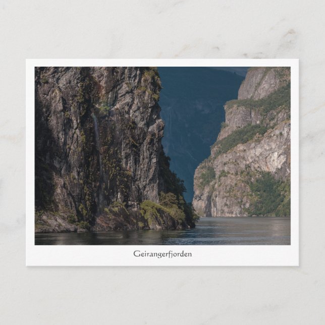 Geirangerfjord Vykort (Framsida)