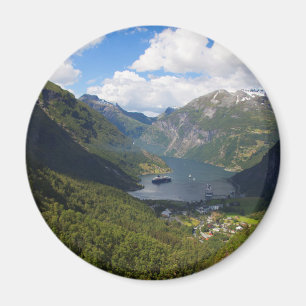 Geirangerfjordens landskap, Norge Magnet