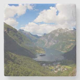 Geirangerfjordens landskap, Norge Underlägg Sten