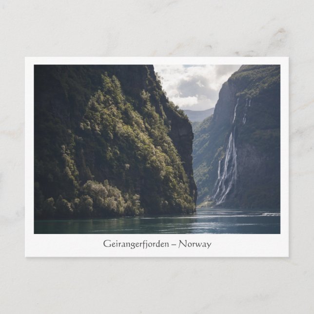 Geirangerfjords Norge Vykort (Framsida)