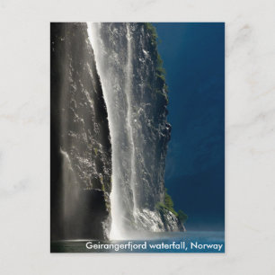 Geirangerfjords vattenfall, Norge Vykort