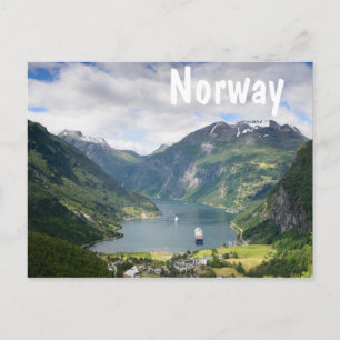 Geirangerfjords vita vykort