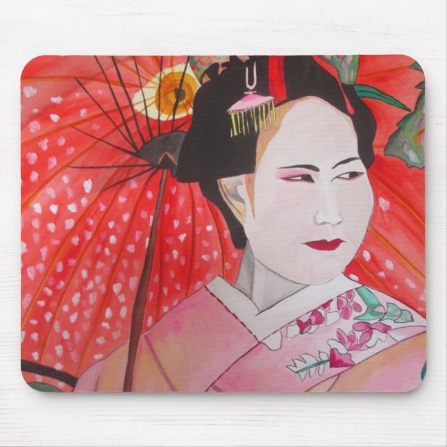 Geisha art med Red Umbrella Musmatta (Framsidan)
