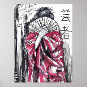 Geisha - Artisten - Art Print Poster