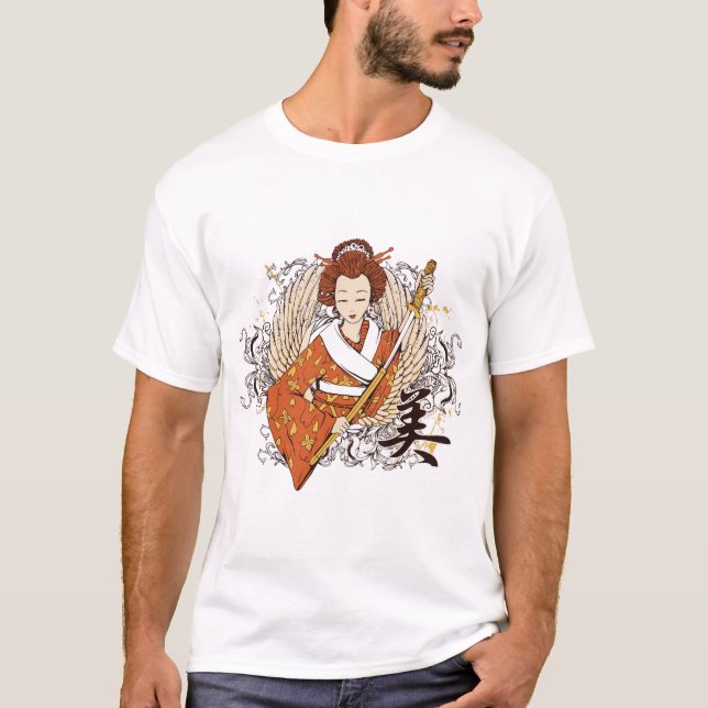 Geisha Artistics Culture Cute T Shirt (Framsida)