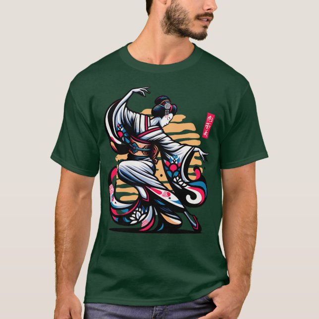 Geisha Beauty av själ T Shirt (Framsida)