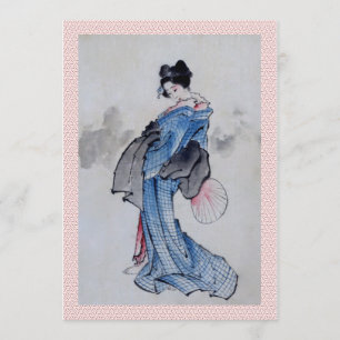 Geisha Bröllopsinbjudan Inbjudningar